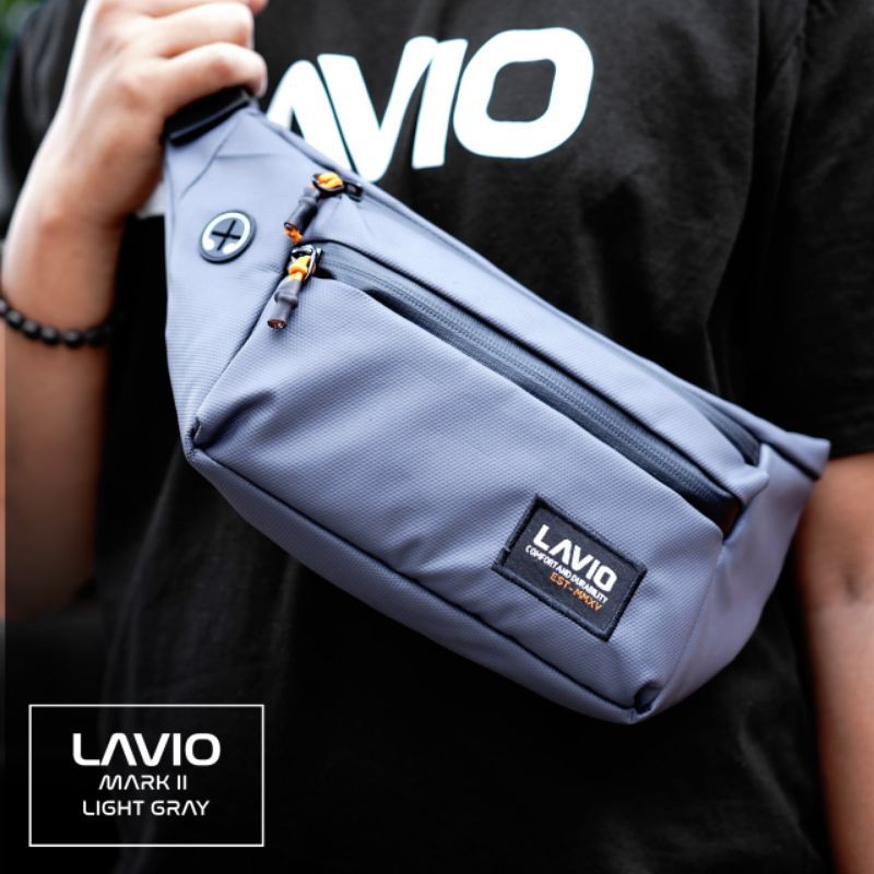 Tas Selempang Pria Waist Bag Original Lavio Mark II Waterproof Slot Headset