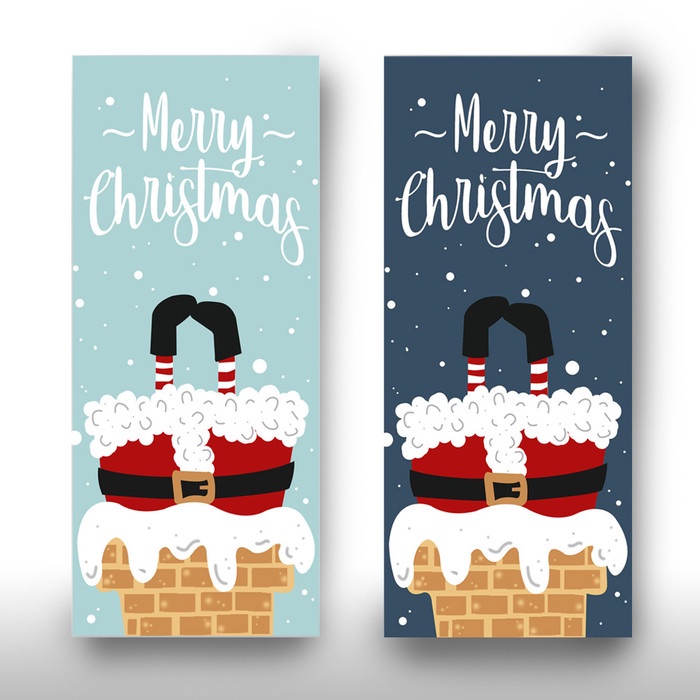 

Amplop Natal / Christmas Envelope (Unfolded) - Stuck Santa 031