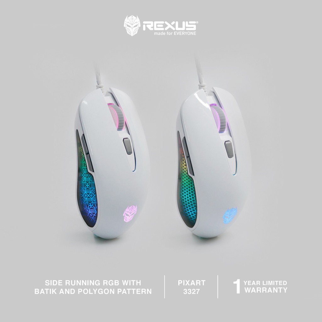 Rexus Mouse Gaming Arsa 12400 DPIs