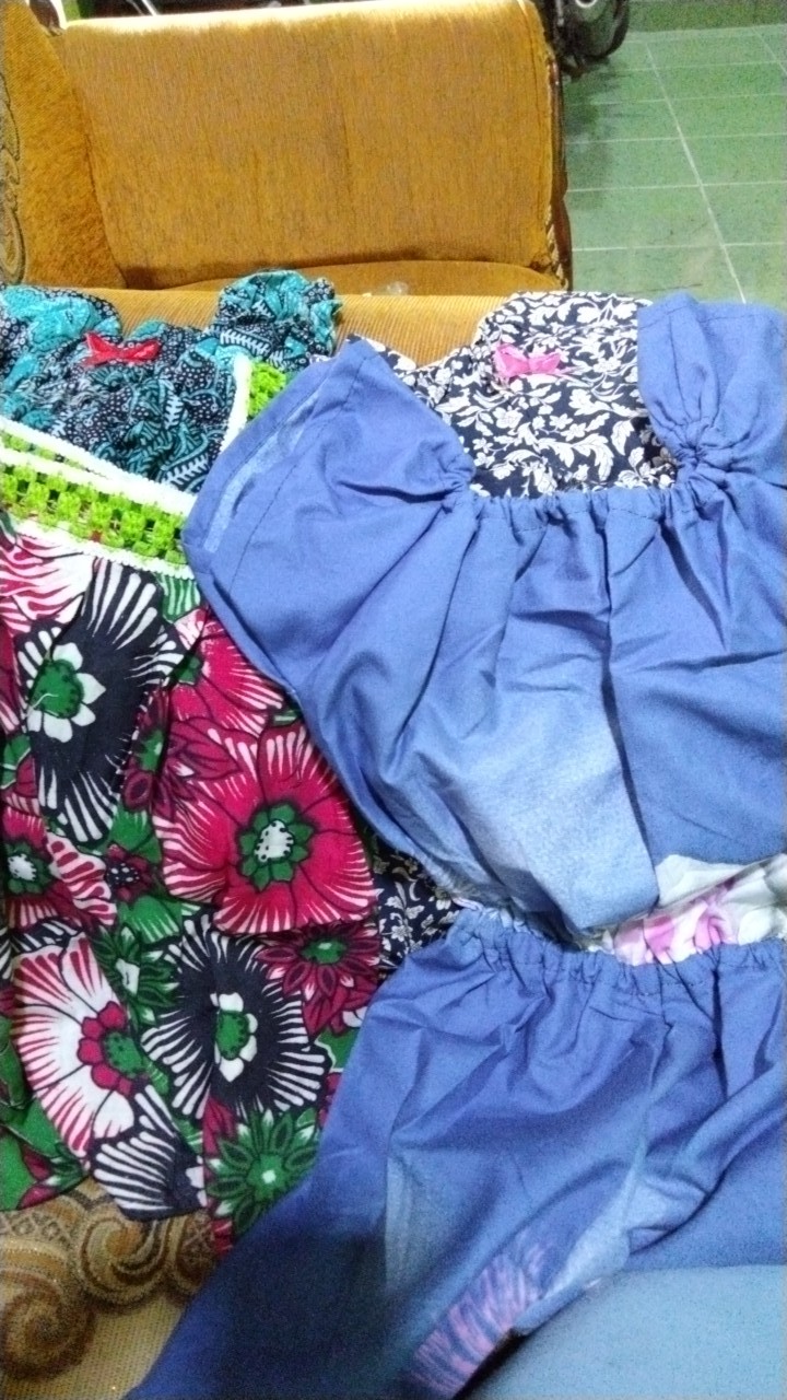 Dress Renda Anak Bahan Rayon Dress Batik Bayi