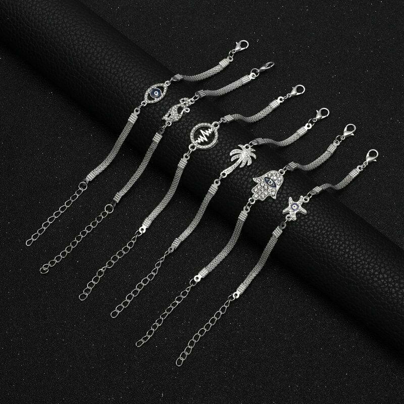 Gelang Rantai Adjustable Charm Infinite Love Burung Hantu Butterfly Dragonfly Untuk Wanita