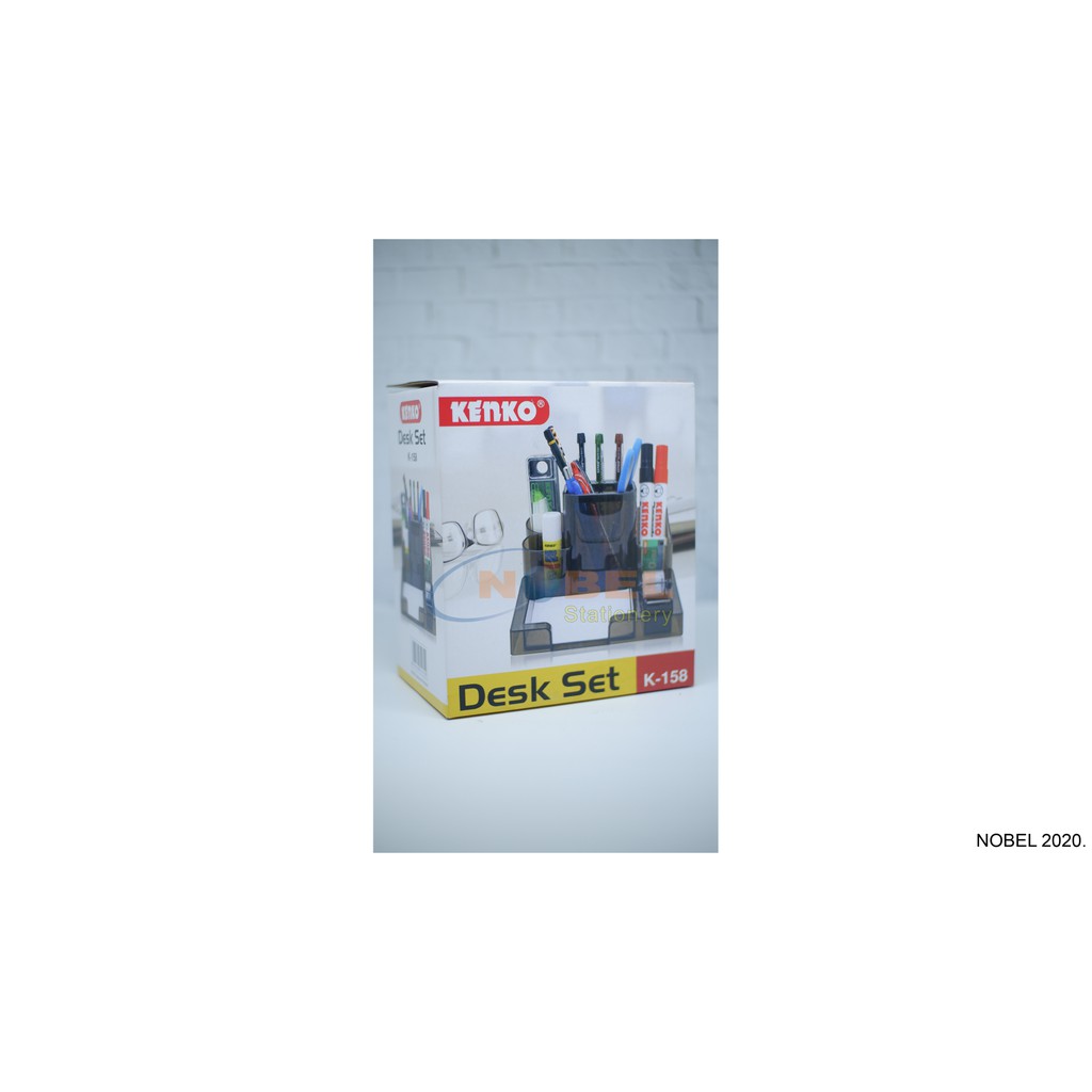 Kenko Desk Set K-158. Tempat Alat Tulis/Tempat Pulpen/Desk Organizer
