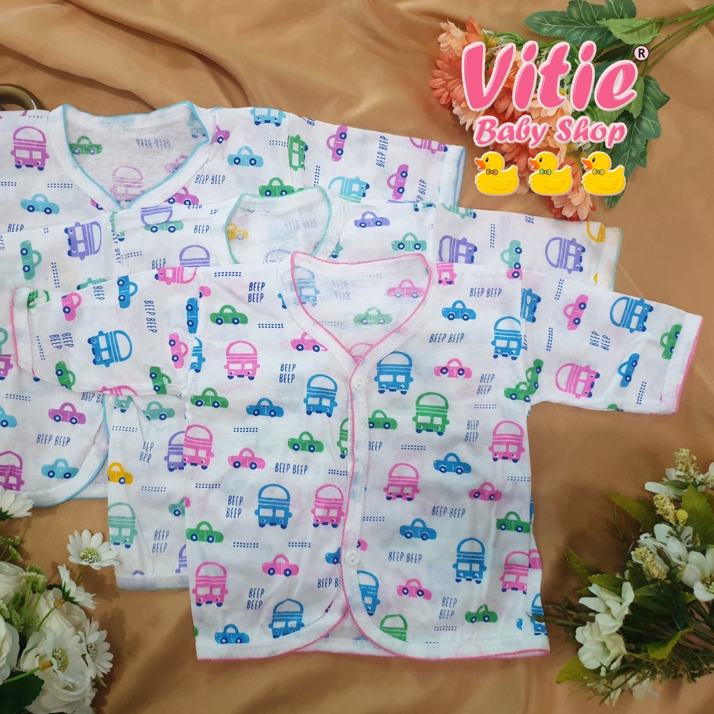 Baju Bayi Panjang Newborn 3pcs / Baju bayi lengan panjang 3pcs / Baju Bayi Newborn 3pcs / Baju bayi 