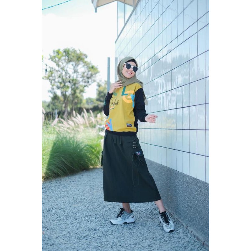 ROK CANVAS GYL HIJAU BOTOL