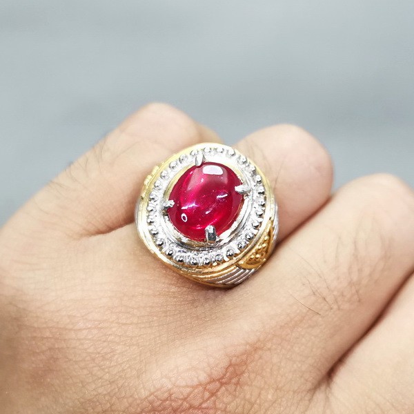 Batu Akik Ruby Merah Delima Original