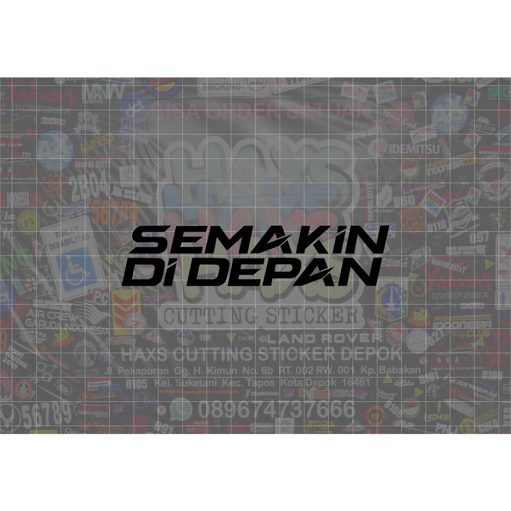 Cutting Sticker Logo Tulisan Yamaha Semakin Didepan Ukuran 11 Cm Untuk Motor Mobil