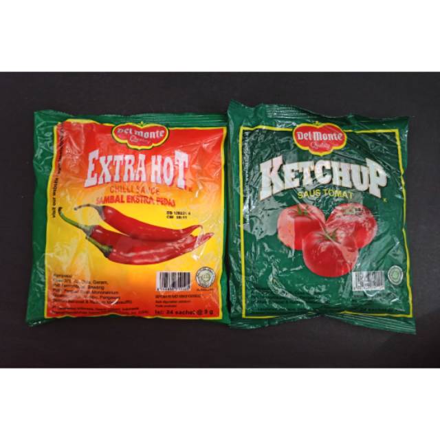 DELMONTE Saus Tomat / Saos Sambal Pedas Del Monte Kemasan Sachet Xtra Hot