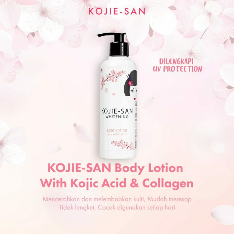 KOJIE SAN BODY LOTION GOAT MILK / KOJIC / GLOW 250ML [BPOM]