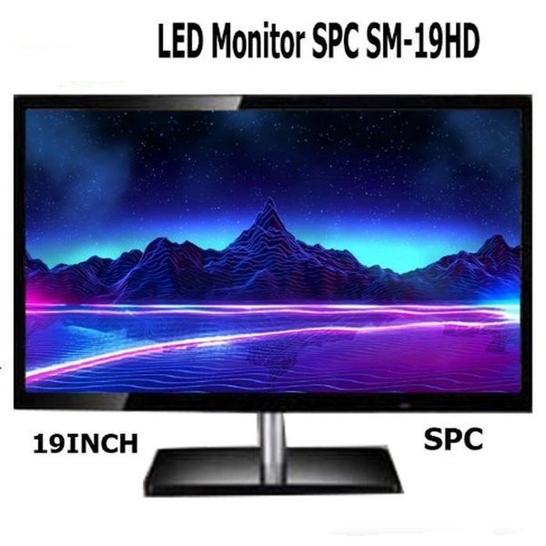 Monitor LED 19 Inch SPC HDMI &amp; VGA FULL HD Garansi Resmi
