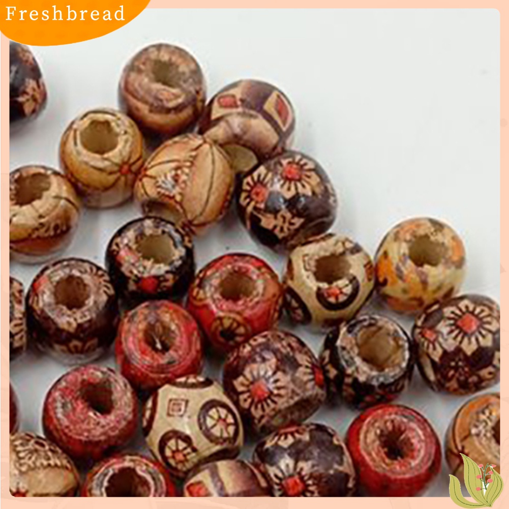 Terlaris Natural Wooden Round Loose Beads for DIY Jewelry Making Necklace Bracelet Craft