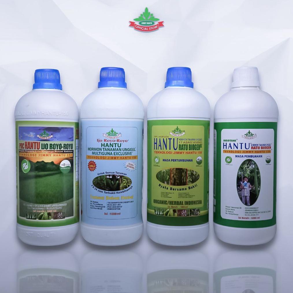 PUPUK JIMMY HANTU 1000ML ORGANIK CAIR TERBAIK ZPT MULTIGUNA POC NPK KOMPOS HAYATI PEMBESAR BUAH PENY