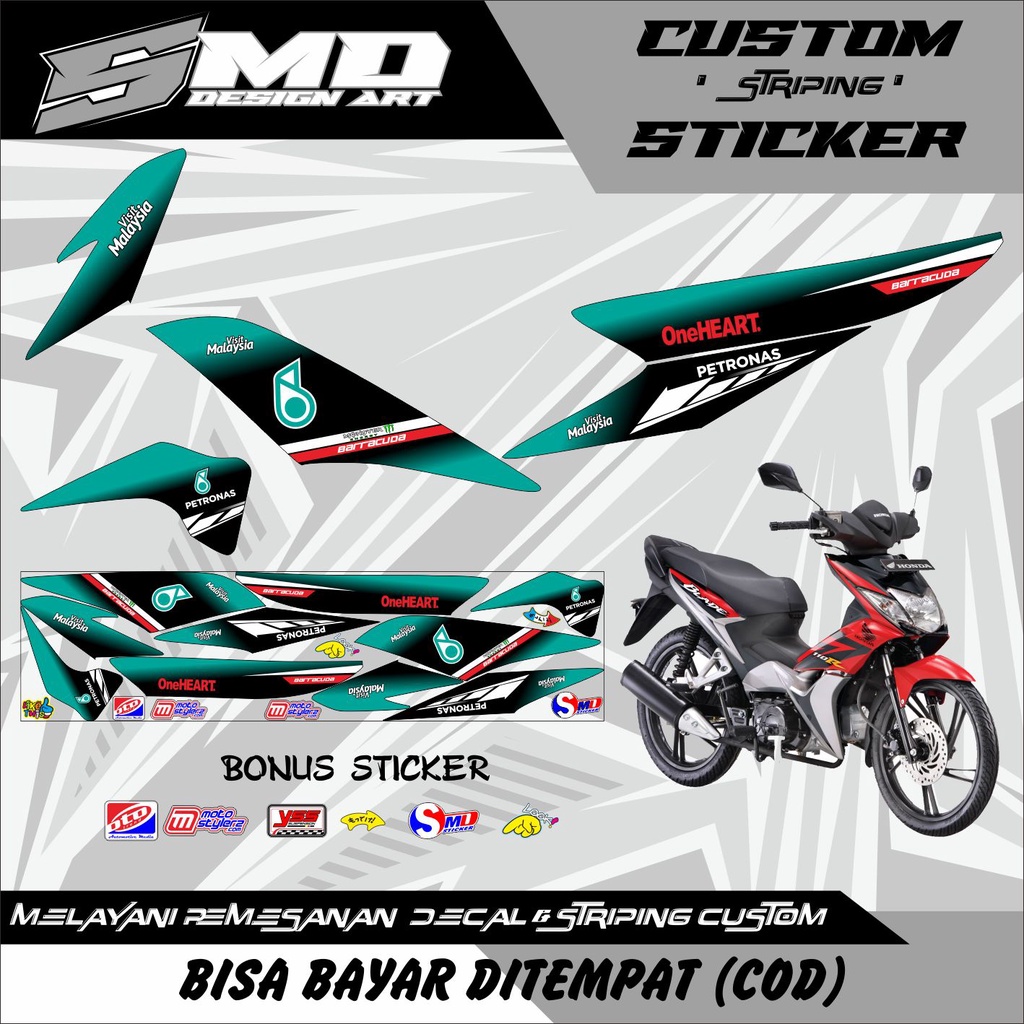 STRIPING STICKER BLADE LAMA PETRONAS
