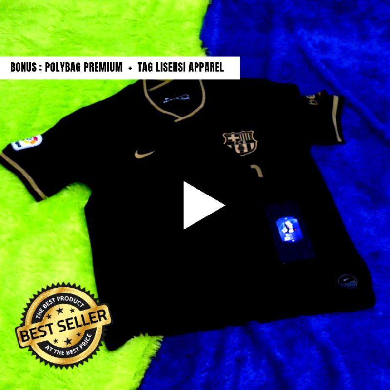 PREMIUM JERSEY BARCELONA AWAY 2020 2021 IMPORT HIGH QUALITY TOP PRODUCT REPLICA FANS VERSION BARCA