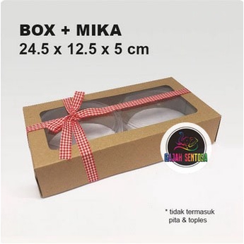 BOX KOTAK KUE BROWNIES COOKIES 24,5x12,5x5 cm