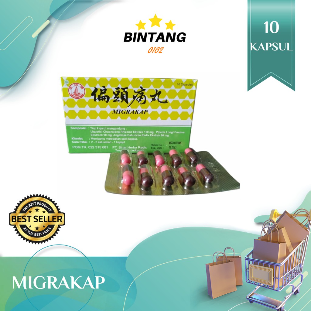 Migrakap piantoutong wan pian tou tong wan obat migran