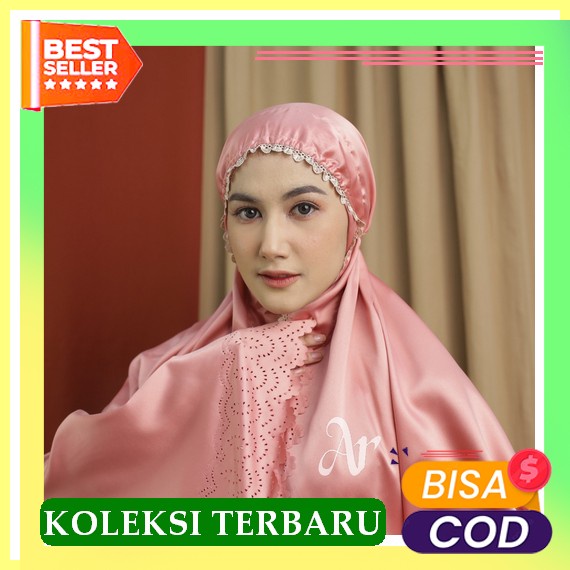 Nf - Mukena Dewasa Ermina Bahan Katun Rayon Adem Model Terbaru 2021 2022 Sholat Tarawih Dingin Mewah