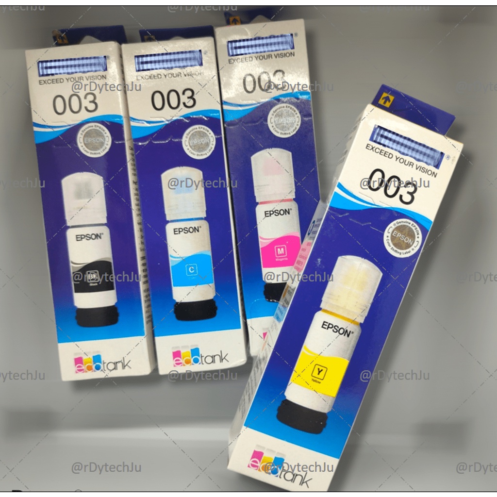 Tinta EPS0N 003 / Tinta Printer 003 (1SET) KUALITAS PREMIUM / Tinta 003 Murah