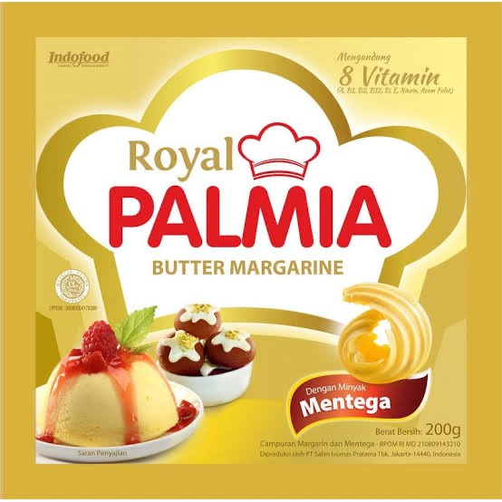 

Ee541F10 Royal Palmia 200 Gr / Margarine Royal Palmia / Mentega Palmia 6dd
