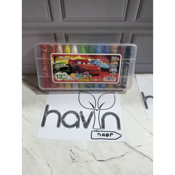 CRAYON BESAR 12warna/krayon/oil pastel/KRAYON BTS BT 21-Crayon CARS