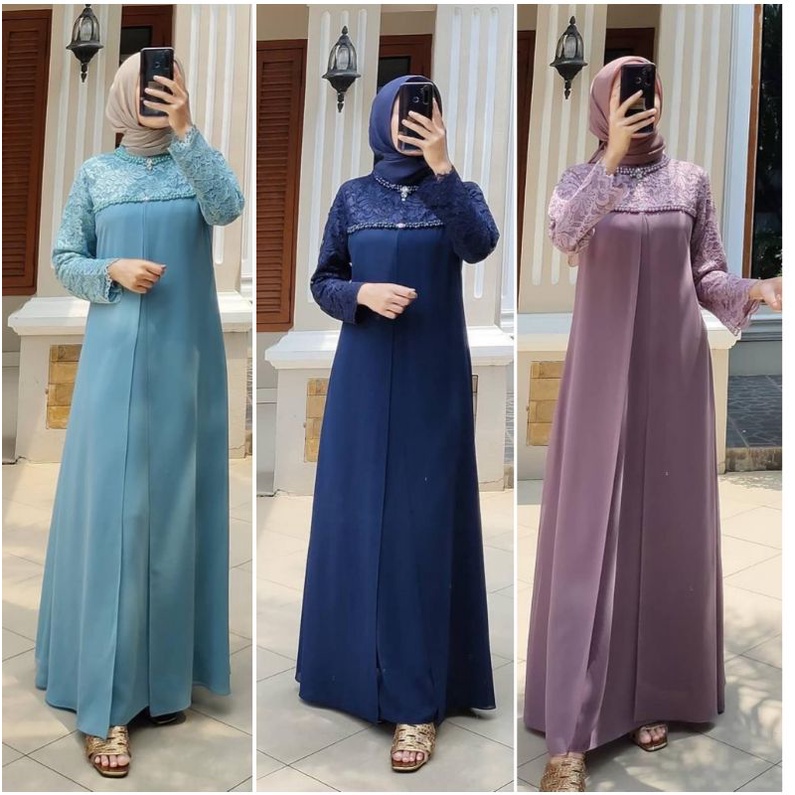 REALPICT GAMIS PESTA CERUTI PAYET PREMIUM IMPORT ORIGINAL / BAJU PESTA SUPER MEWAH SOSIALITA IMPORT