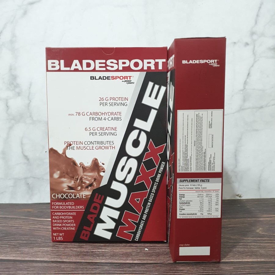 BLADE SPORT Musclemaxx 454 gram 1 Lbs Weight Gainer Mass ORIGINAL PACK