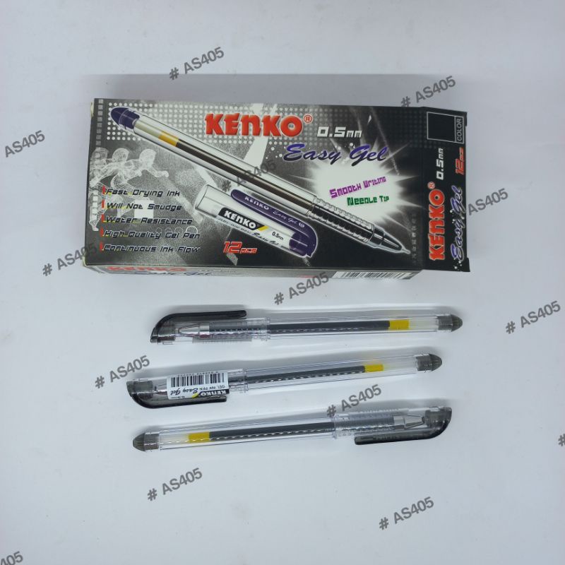 

Bolpen Murah / Pen / Pulpen KENKO Easy Gel 12 pcs