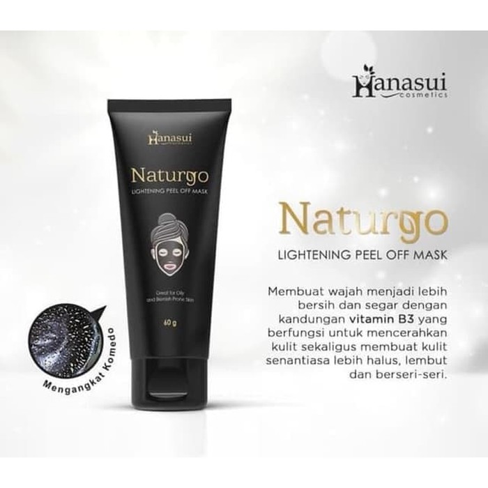 HANASUI NATURGO MASKER TUBE 60GR BPOM - MASKER NATURGO HANASUI TUBE