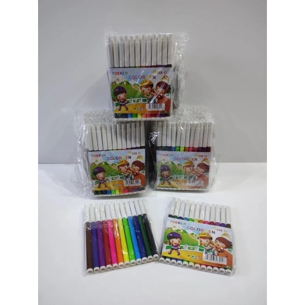 

(Bisa Cod) Spidol Warna Warni set 12 Sepidol Pewarna