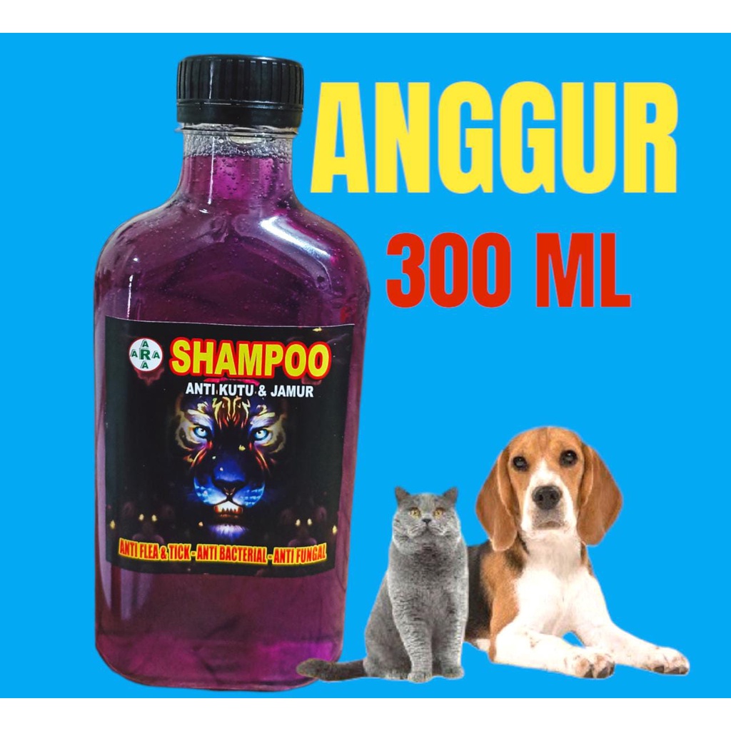 SAMPO KUCING DAN ANJING ANTI KUTU/JAMUR/RONTOK NETTO 300 ML