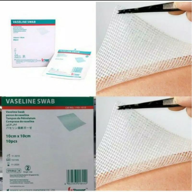 WINTUELL VASELINE SWAB.  salep untuk LUKA. seperti dariyatulle dan sufratulle