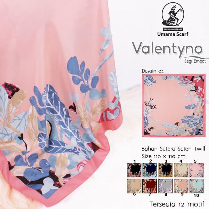 TERMURAH!! UMAMA VELVET MOTIF SATIN- ECER SEGI EMPAT PRINT JILBAB HIJAB SQUARE BEST SELLER