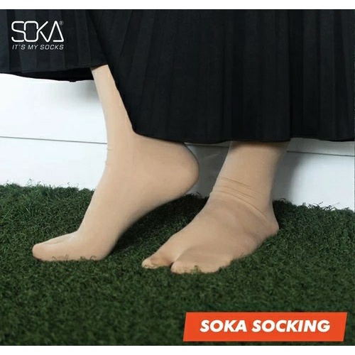 Soka Socking Internasional Kaos Kaki Polos Jempol Premium Size S -L