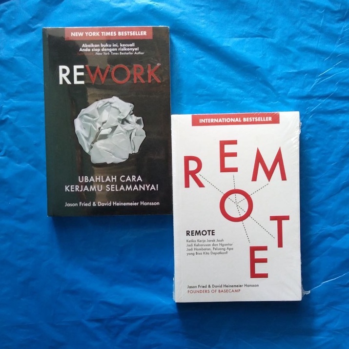 PAKET BUKU REMOTE REWORK -- Jason Fried & David Heinemeier Hansson