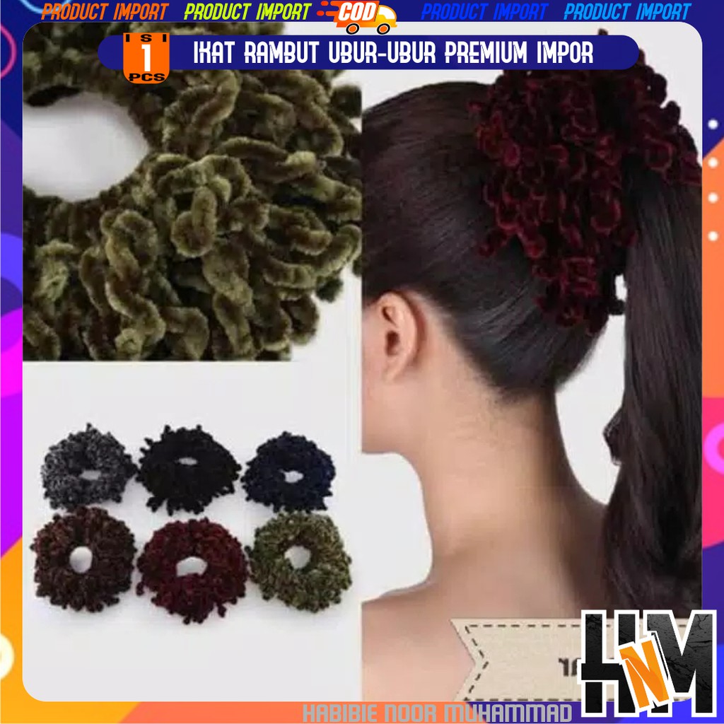 Ikat Rambut Ubur-Ubur Size Besar Impor-4