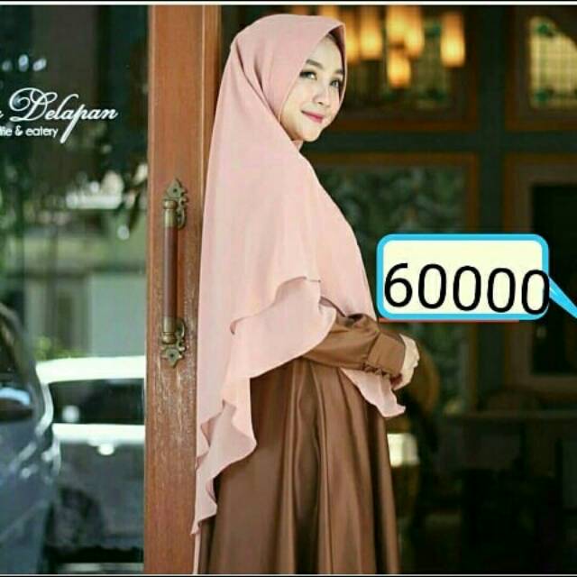 Khimar jumbo 2 layer