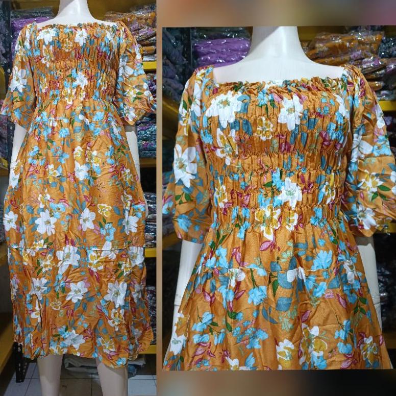 Daster Bali Kerut Rok Susun Jumbo Ld 120