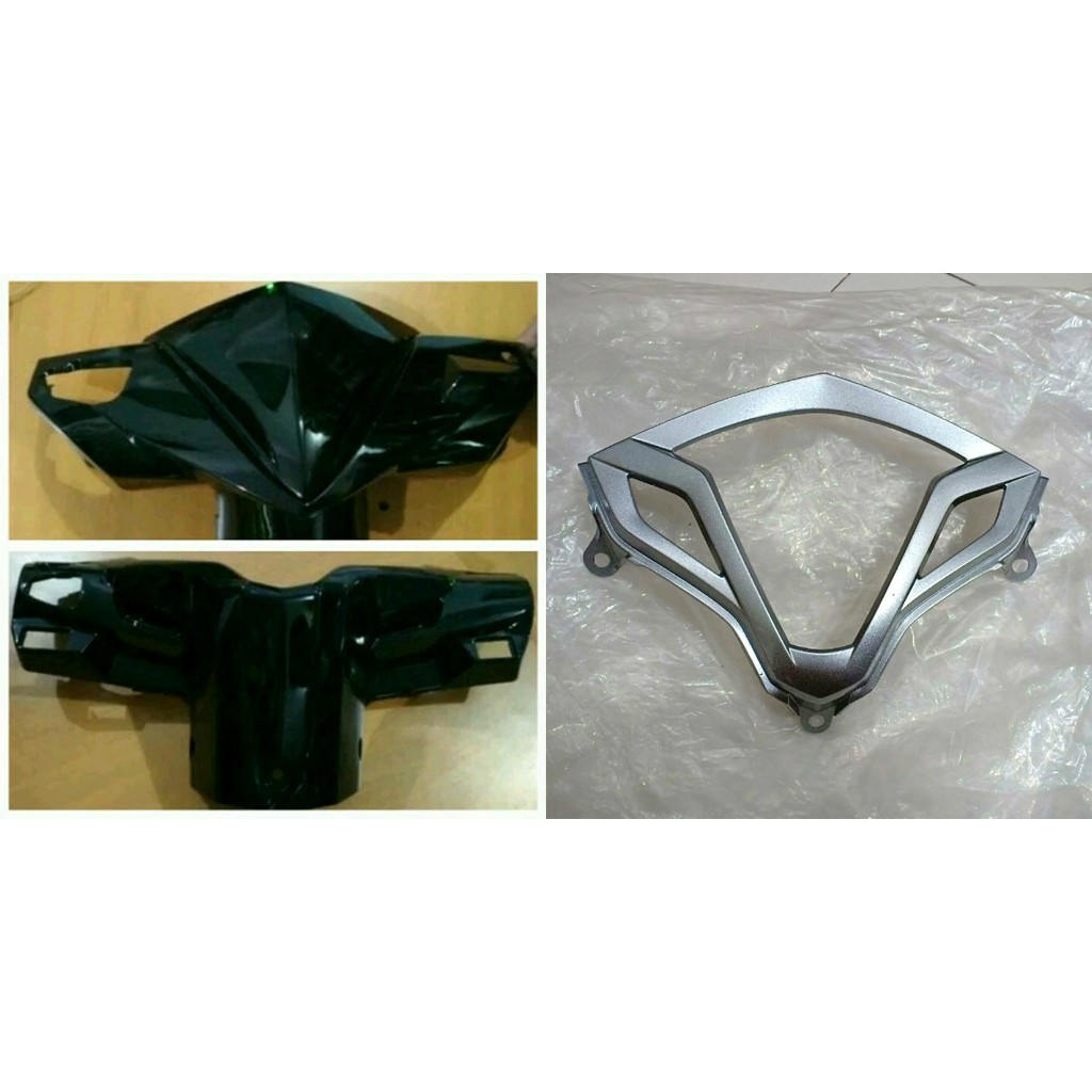 Narita  Batok Set Depan + Visor + Belakang + Cover KM Vario Techno 125 Hitam