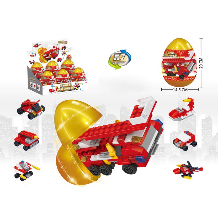 MINI BRICK BLOCK ANEKA FIRE FIGHTER BERKEMASAN TERLUR