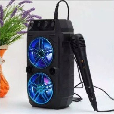 Speaker Bluetooth Shuangxiong SX-Y2006 Super Bass Gratis Microphone Untuk Karaoke