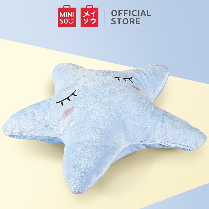 ORIGINAL  MINISO Bantal Bintang Untuk Rumah Kantor - Biru Muda