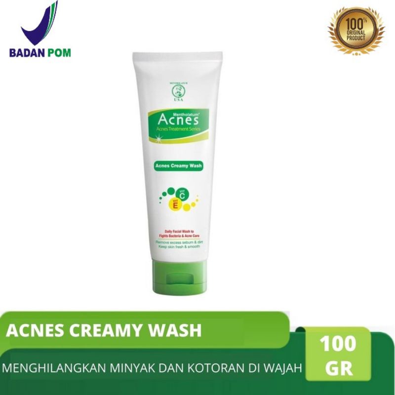 Acnes Creamy Wash/Sabun pembersih Wajah Jerawat