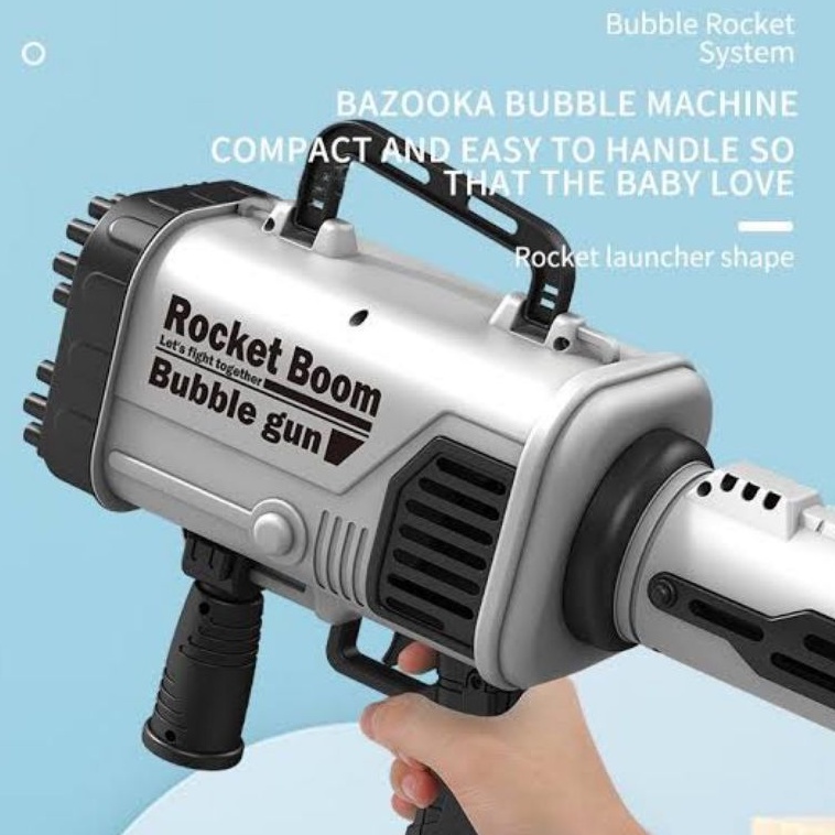 bazooka bubble gun machine series rocket boom 60holes 60 hole tembak jumbo besar kids anak mainan