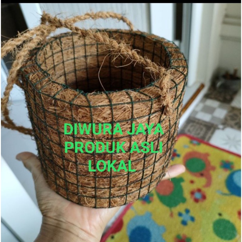 POT BUNGA POT TANAMAN POT BULAT GANTUNG POLOS KECIL