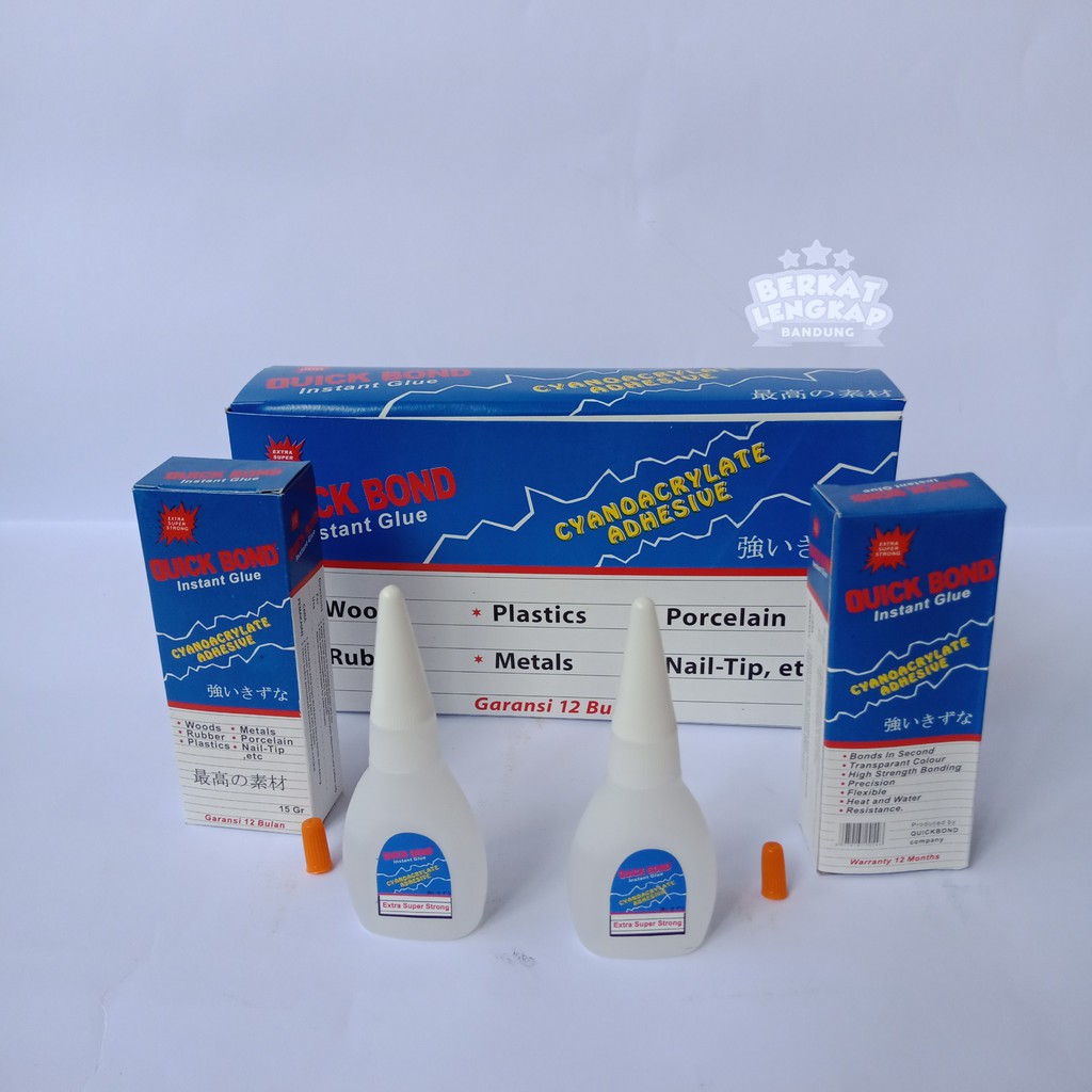 

Lem Quick Bond / Lem Tetes Cair / Perekat Quickbond / Instant Glue Box