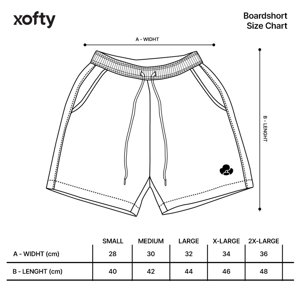 Xofty Clash Celana Pendek Boardshort Sage