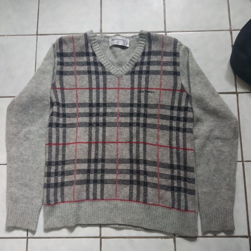 JUAL VIINTAGE SWEATER CREWNECK BURBERRY SECOND BEKAS