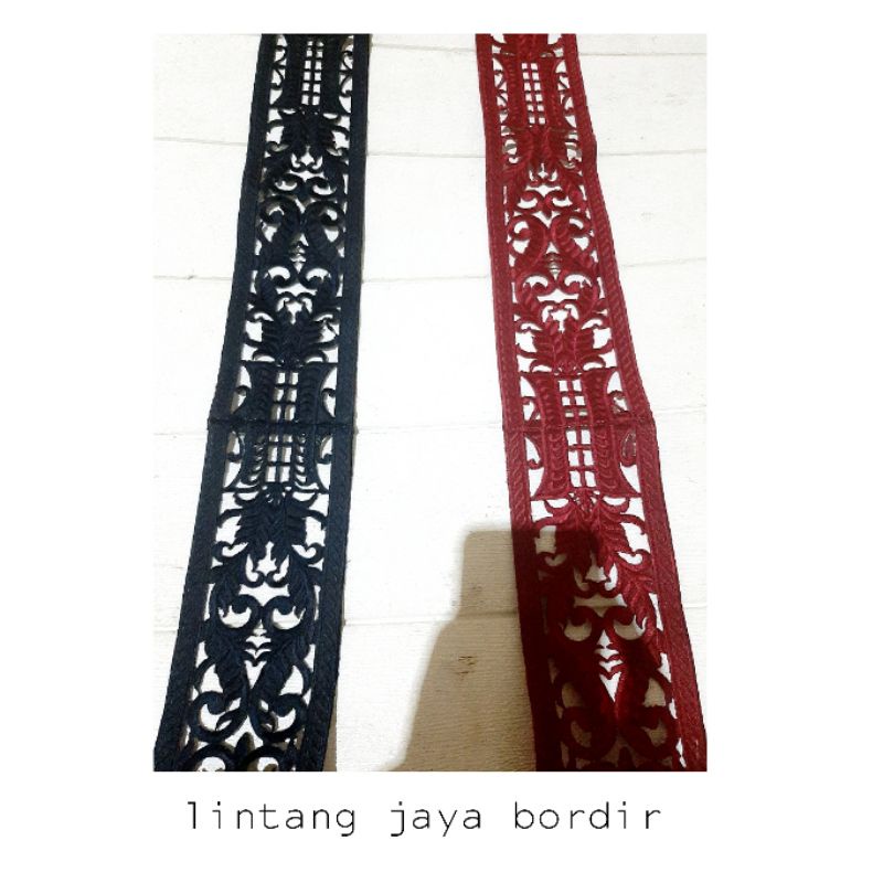 renda bordir aplikasi obi atau aksesories tari tradisional/ obi aceh