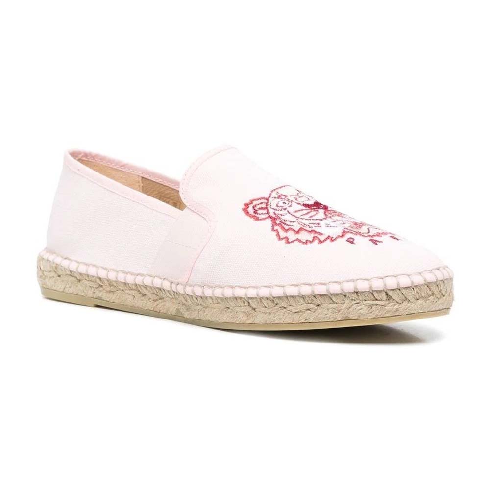 Knzo Women FW22 Tiger Elastic Espadrilles Faded Pink 100% Original