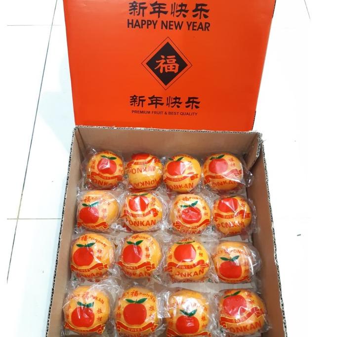 BISA COD Gift Box Jeruk Mandarin Ponkam MANIS 3.5kg Parcel Buah Imlek Sinchia PROMO Kode 566