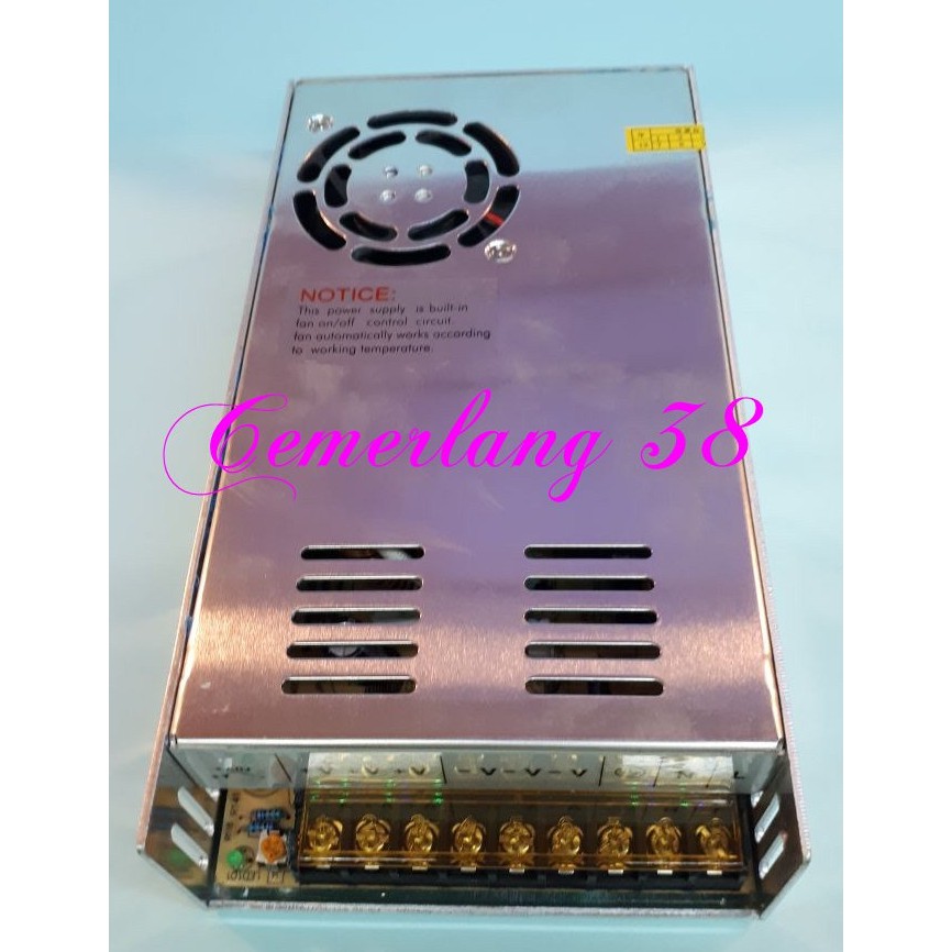 Switching Power Supply 12V 21A + KIPAS / FAN